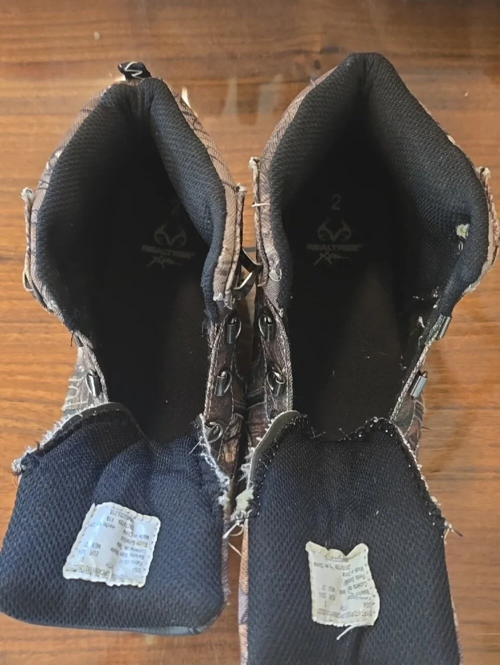 Realtree Brown Camo Kids Hiking Boots